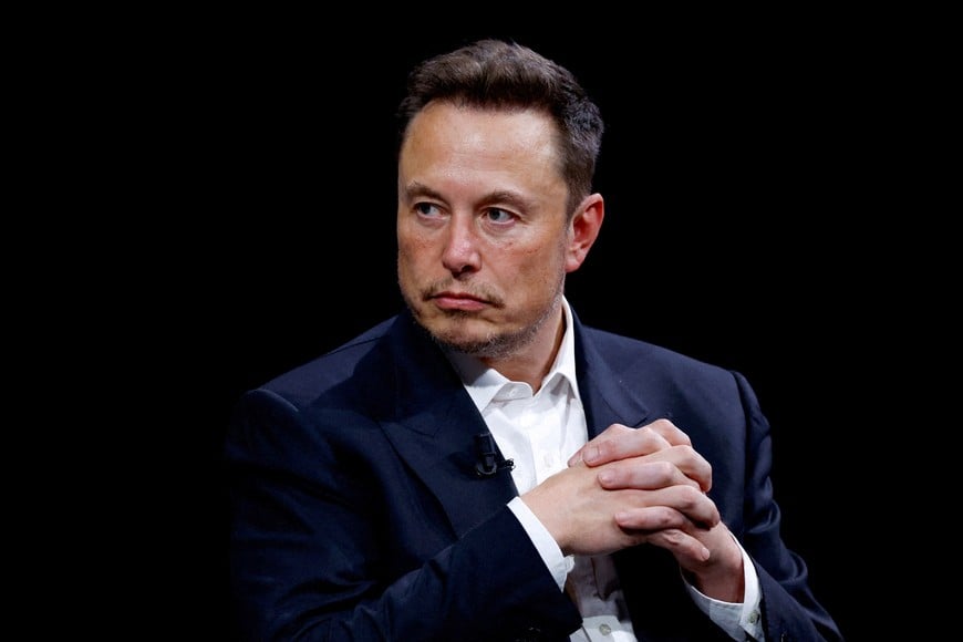 FILE PHOTO: Elon Musk, Chief Executive Officer of SpaceX and Tesla and owner of X, formerly known as Twitter,  attends the Viva Technology conference dedicated to innovation and startups at the Porte de Versailles exhibition centre in Paris, France, June 16, 2023. REUTERS/Gonzalo Fuentes/File Photo