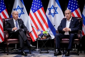Apoyo estadounidense, pero crítico... La imagen de Biden y Netanyahu es de Archivo. Foto NA: Miriam Alster/Pool via REUTERS