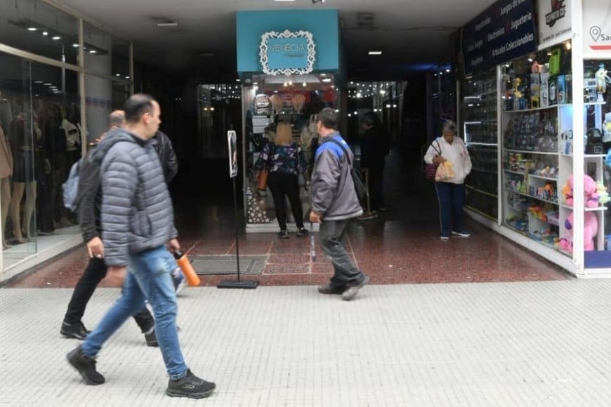 La oficina donde ocurrió el hecho está en el 3er. piso de la galería Garay. Crédito: Guillermo Di Salvatore.