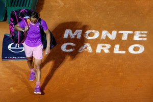 FILE PHOTO: Tennis - ATP Masters 1000 - Monte Carlo Masters - Monte-Carlo Country Club, Roquebrune-Cap-Martin, France - April 16, 2021 Spain's Rafael Nadal looks dejected after losing his quarter-final match against Russia's Andrey Rublev REUTERS/Eric Gaillard/File Photo