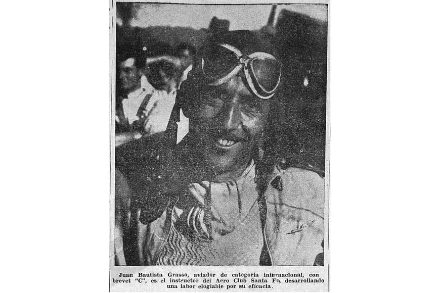 El piloto Juan Bautista Grasso.