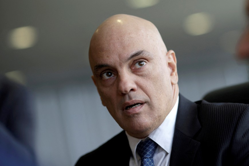 FILE PHOTO: President of the Superior Electoral Court Alexandre de Moraes attends a meeting at the Brazil's electoral court, in Brasilia, Brazil. November 8, 2022. REUTERS/Adriano Machado/File Photo