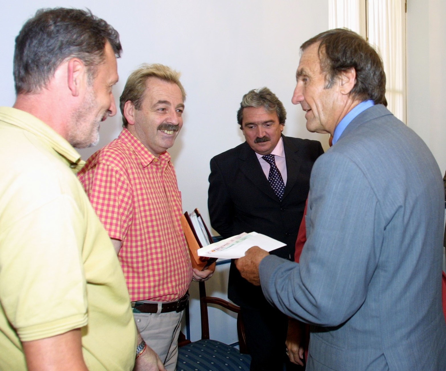 Junto al ex gobernador Carlos Reutemann.