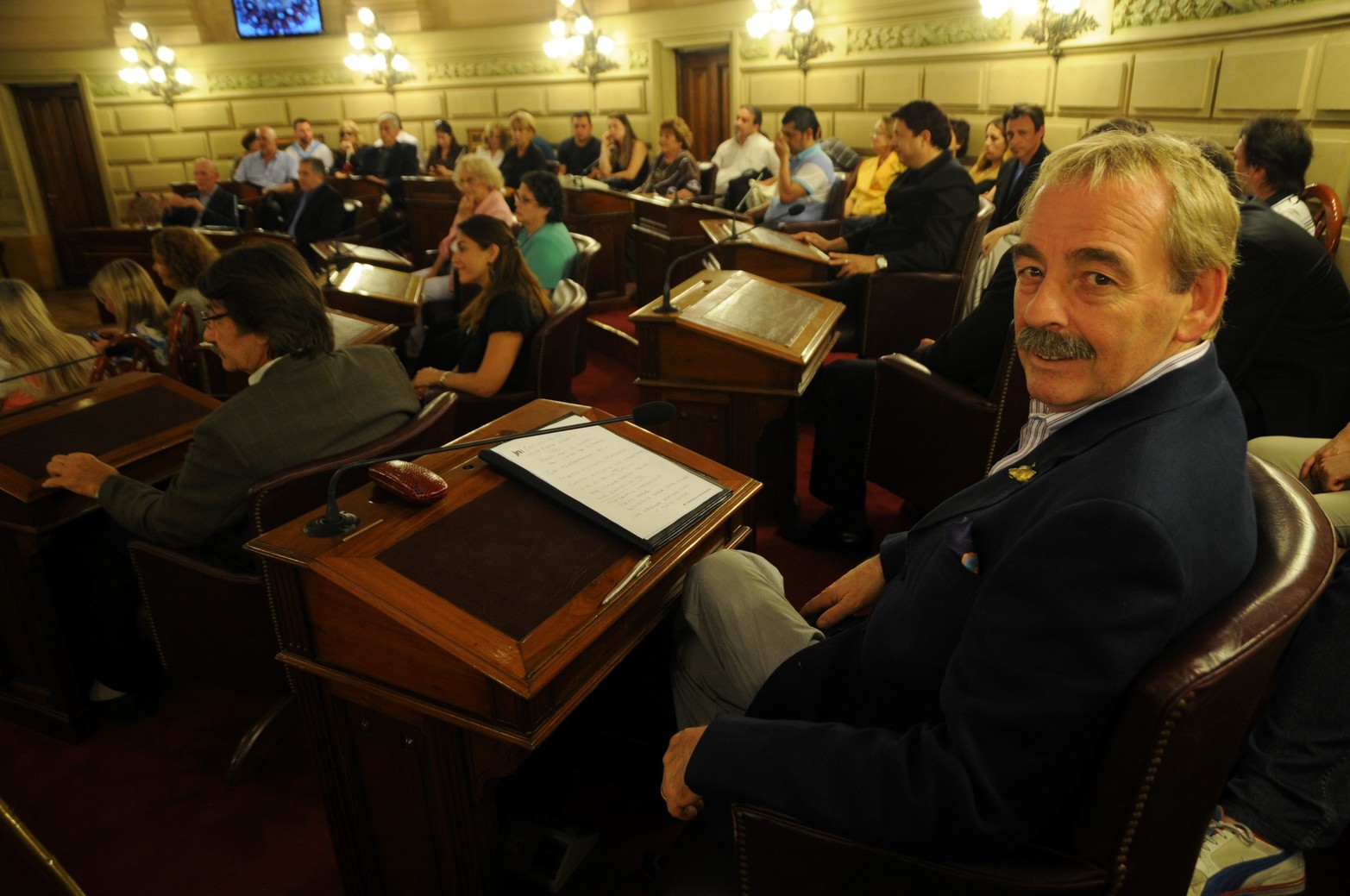 El reconocimiento a su trayectoria en la Cámara de Senadores. 
