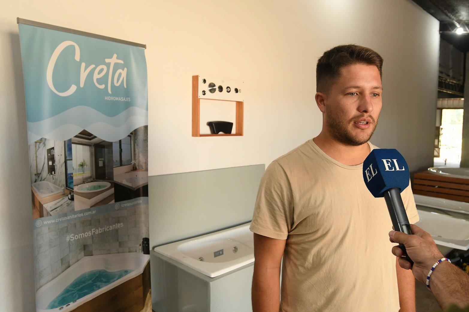 Alex Baissetto, uno de los titulares de Creta. Créditos: Guillermo Di Salvatore