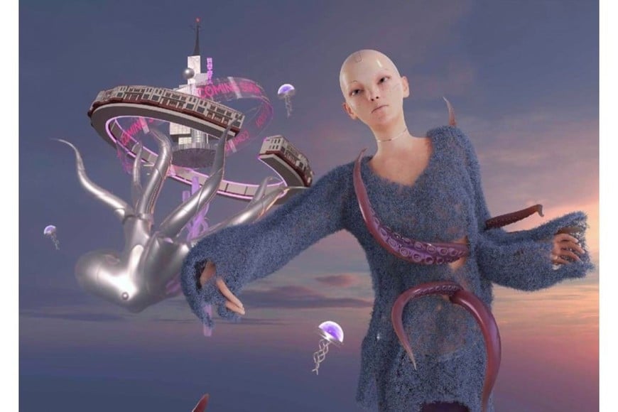 Fragmento de “Duotopia”, montaje en video de Cao Fei.