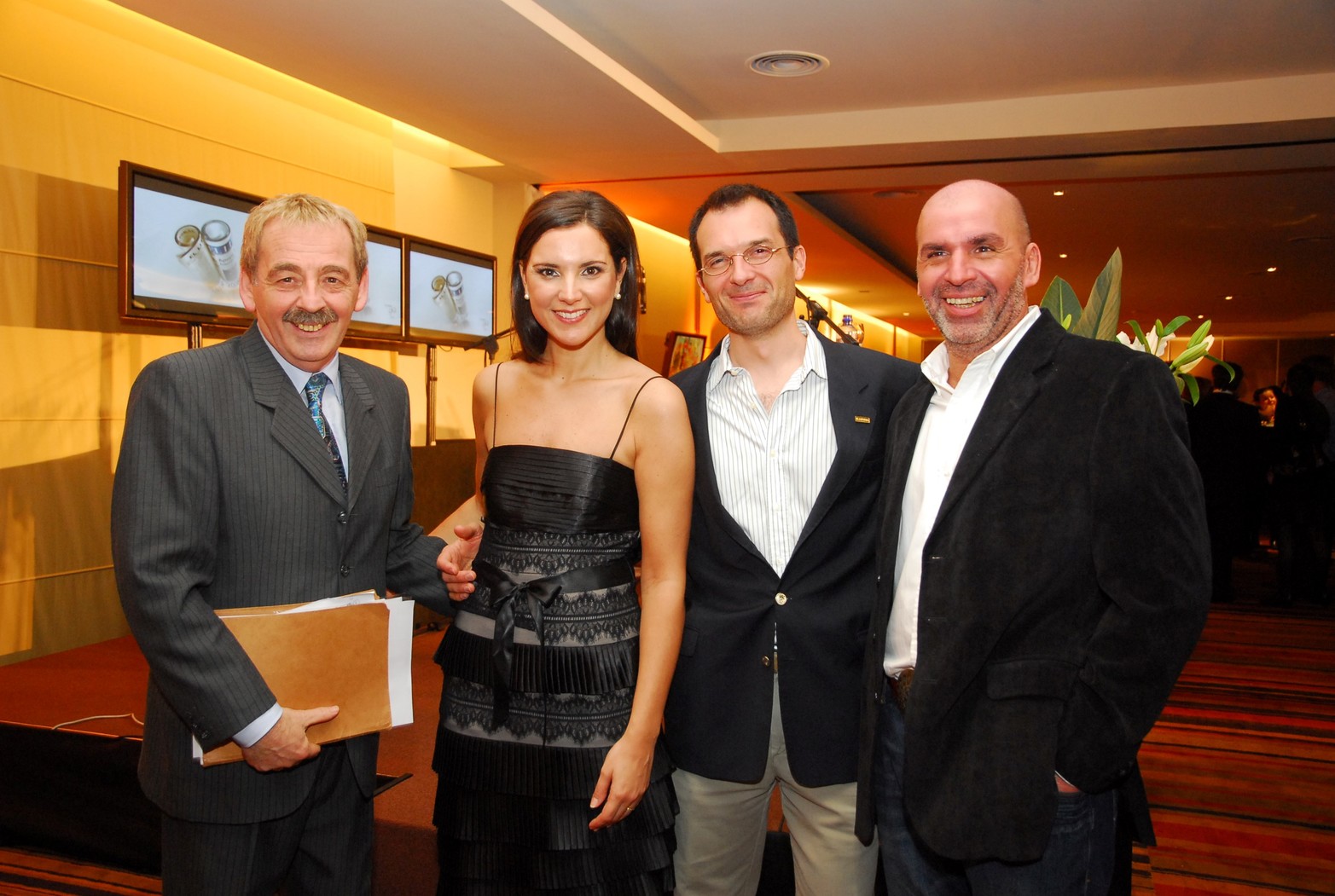 Junto a Virginia Tola, José Vittori y Carlos Méndez.