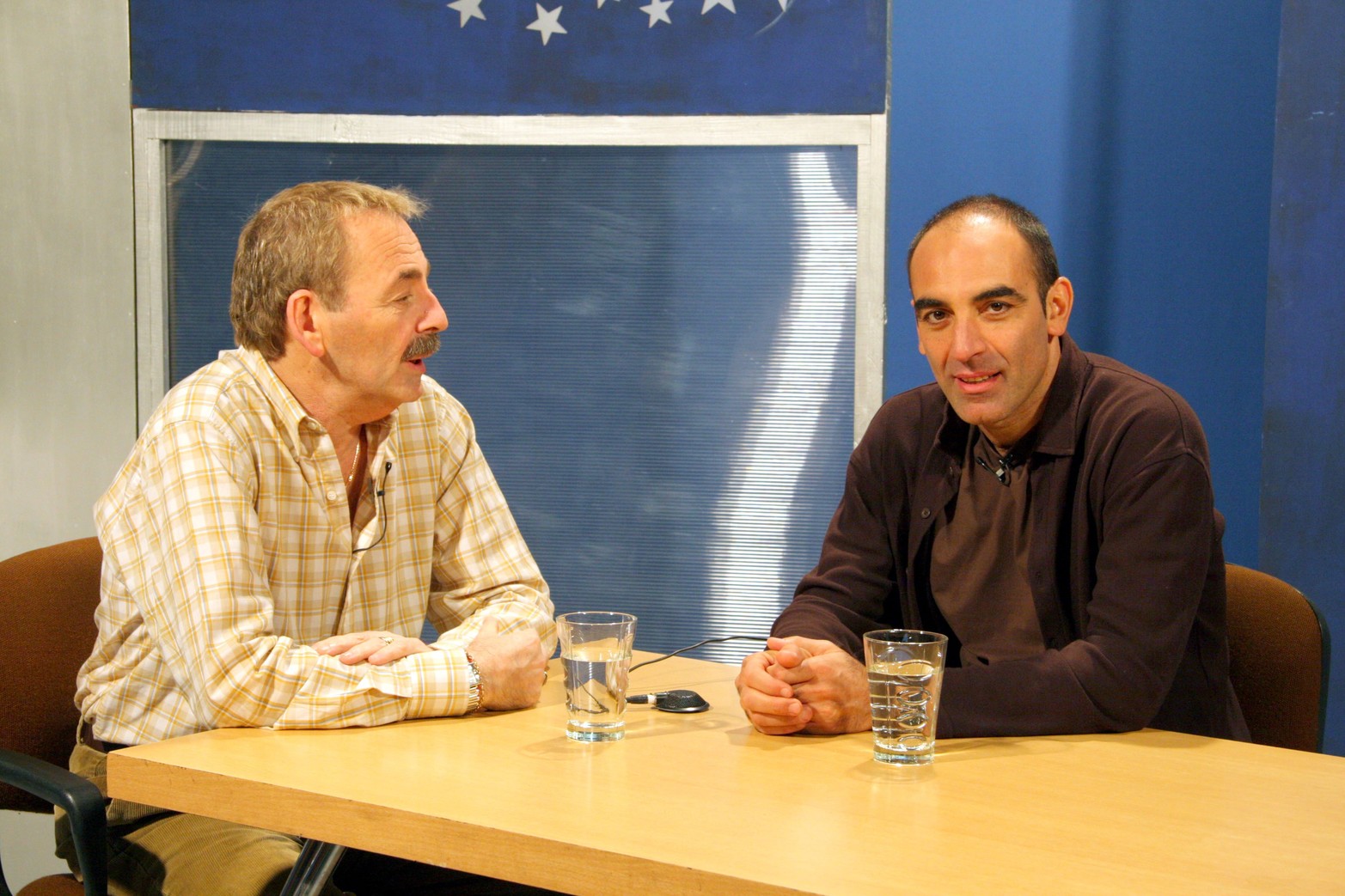 Junto al actor paranaense Mauricio Dayub .