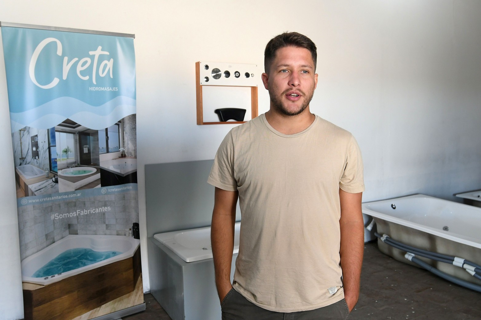 Alex Baissetto, uno de los titulares de Creta. Créditos: Guillermo Di Salvatore