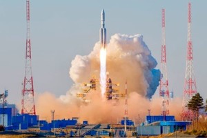 El Angara-A5 al momento de su lanzamiento exitoso.