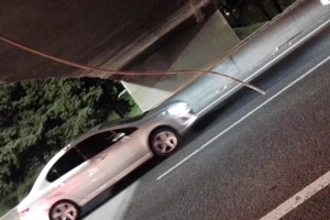 Uno de los vehículos que circuló durante el incidente.