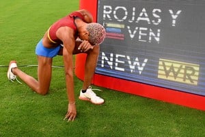 Yulimar Rojas es la dueña del récord mundial en salto triple. Crédito: Reuters