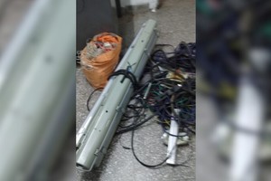 Los elementos que fueron recuperados por la policía.