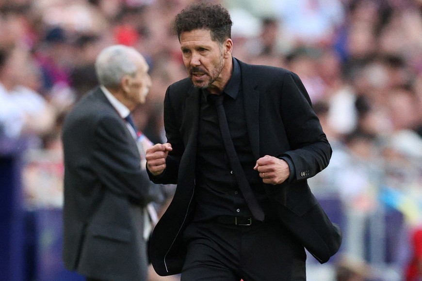 Soccer Football - LaLiga - Atletico Madrid v Girona - Metropolitano, Madrid, Spain - April 13, 2024
Atletico Madrid coach Diego Simeone reacts REUTERS/Violeta Santos Moura
