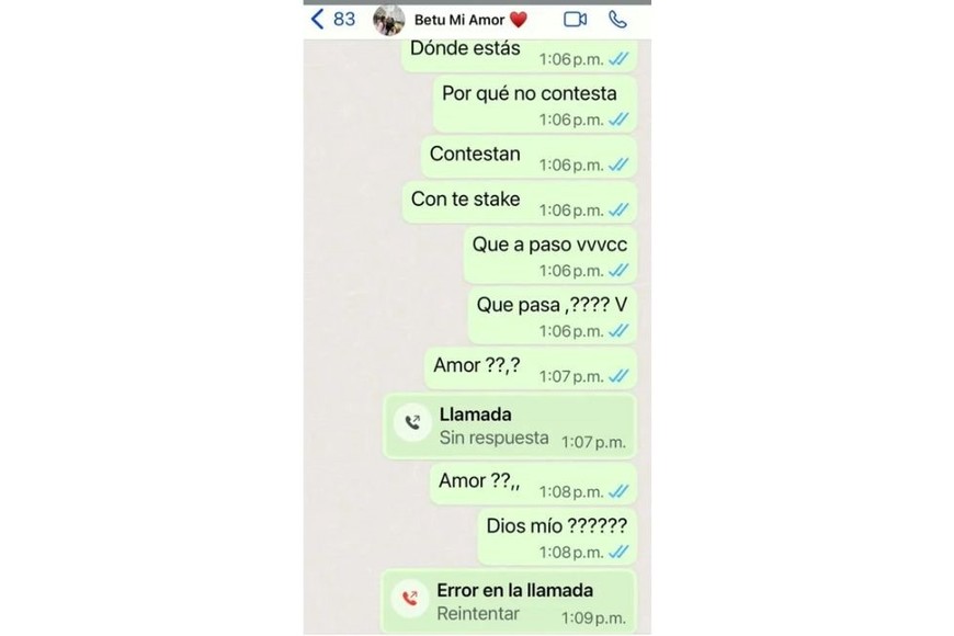 Los desgarradores mensajes del novio de la argentina que falleció en Cancún.
