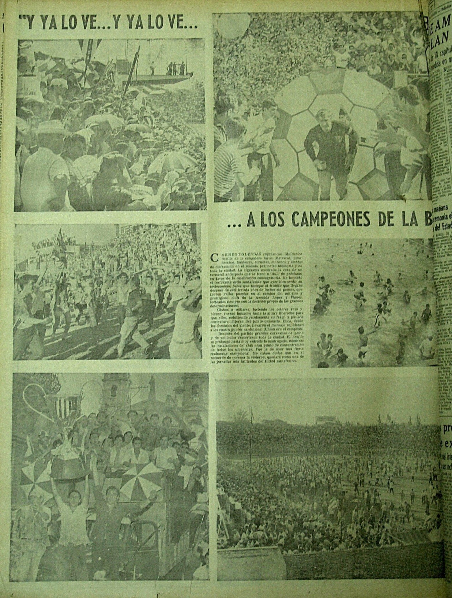 Cobertura de El Litoral del primer ascenso 1966.