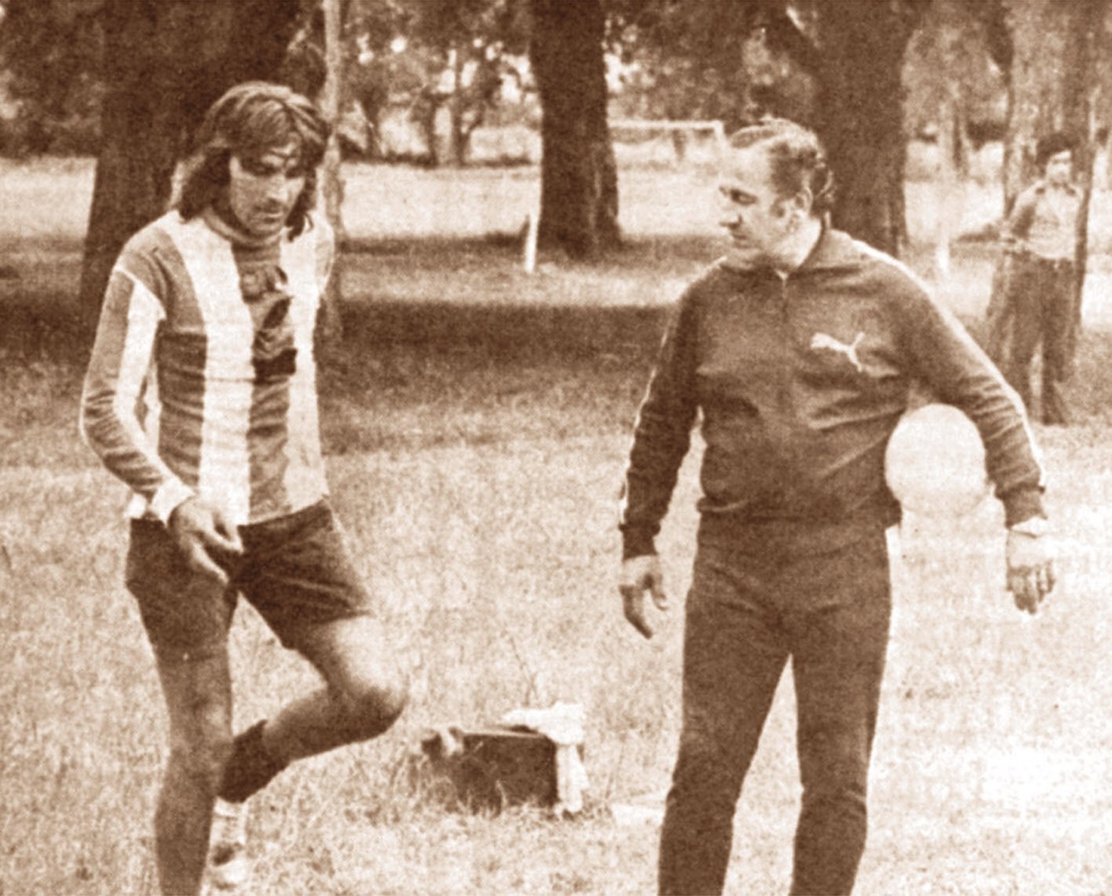 Hugo Orlando Gatti y el "Toto" Lorenzo cuando llegaron a Unión.