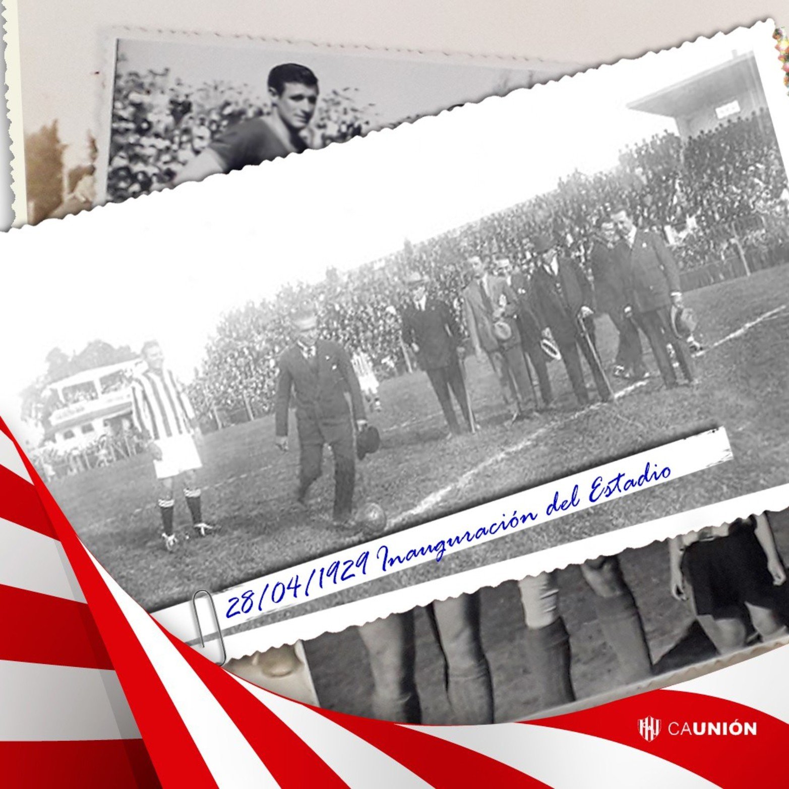 Inauguración del estadio un 28 de abril de 1929.