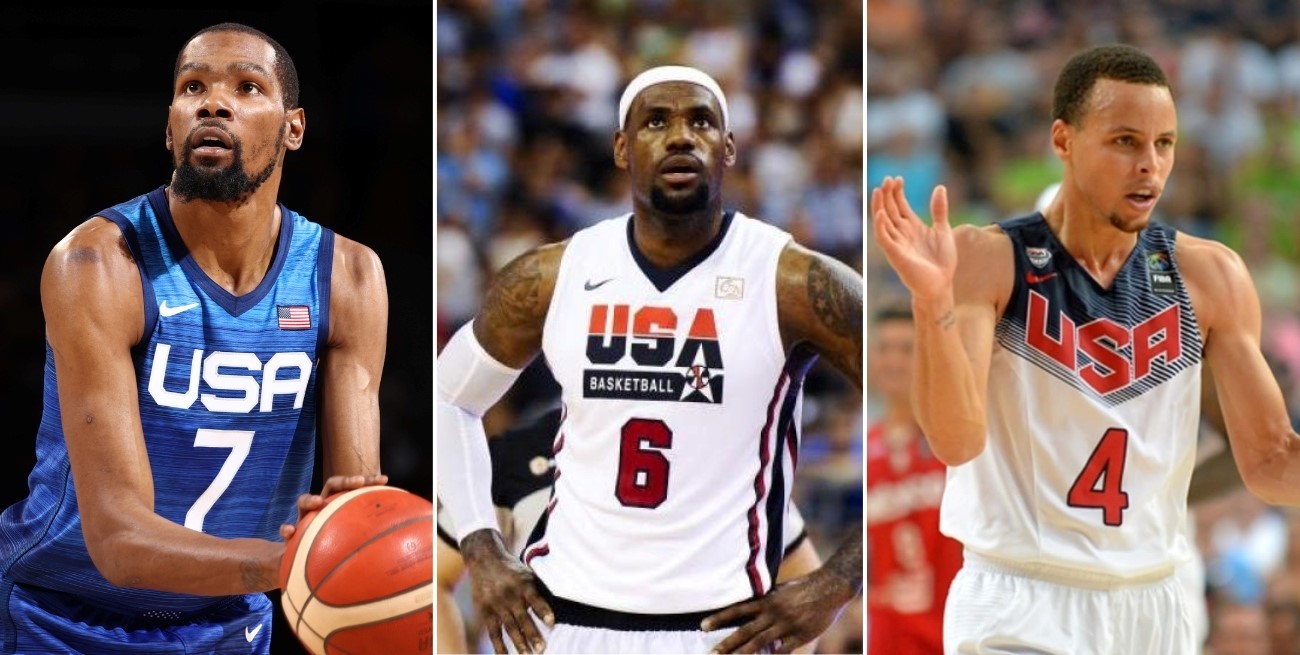 Estados Unidos presentó su equipo para el básquet en París 2024 con LeBron, Curry y Durant