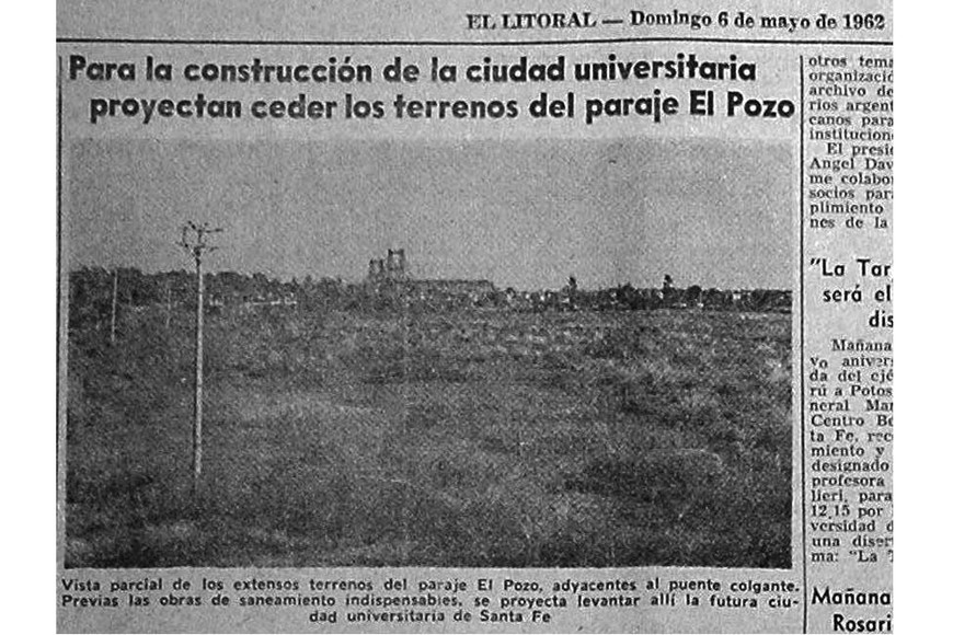 Mayo del '62, ya se proyectaba la sesión de los terrenos para la Ciudad Universitaria.