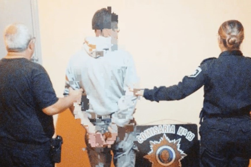 El aprehendido tras los tres hechos en Arocena. Fotos Unidad Regional XV