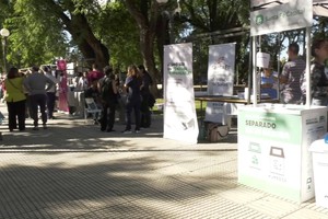 La Plaza Pueyrredón fue sede de la Feria de la Salud