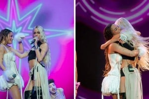 Emilia y Tini volvieron a cantar juntas "La Original" sobre el escenario.