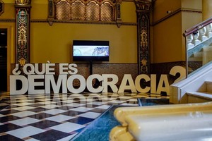 El guion del museo está pensado en torno a los dilemas y desafíos de la democracia en estos tiempos. Foto: Gentileza Museo Internacional para la Democracia