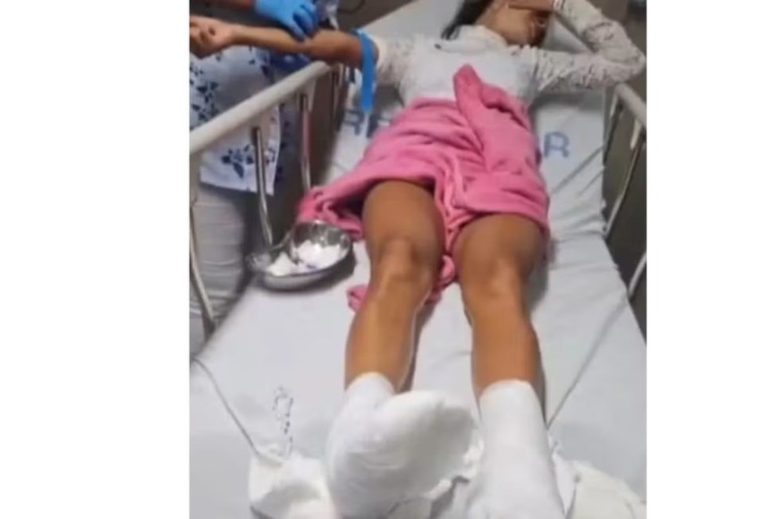 La joven brasileña conocida como “Mc Thammy” tuvo que ser hospitalizada