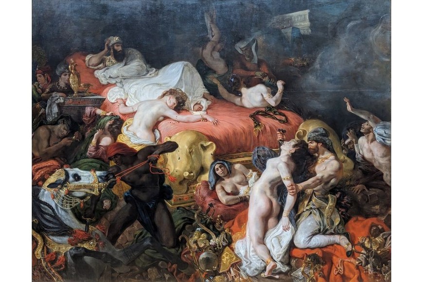 "La muerte de Sardanápalo". Foto: Museo del Louvre