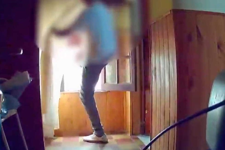Ante una sospecha, la joven instaló una cámara.