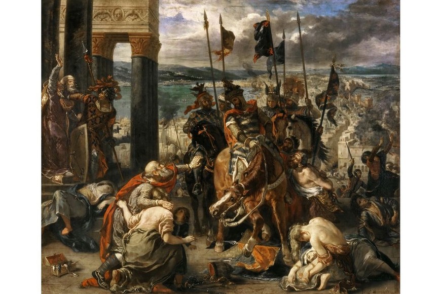"Entrada de los Cruzados en Constantinopla". Foto: Museo del Louvre