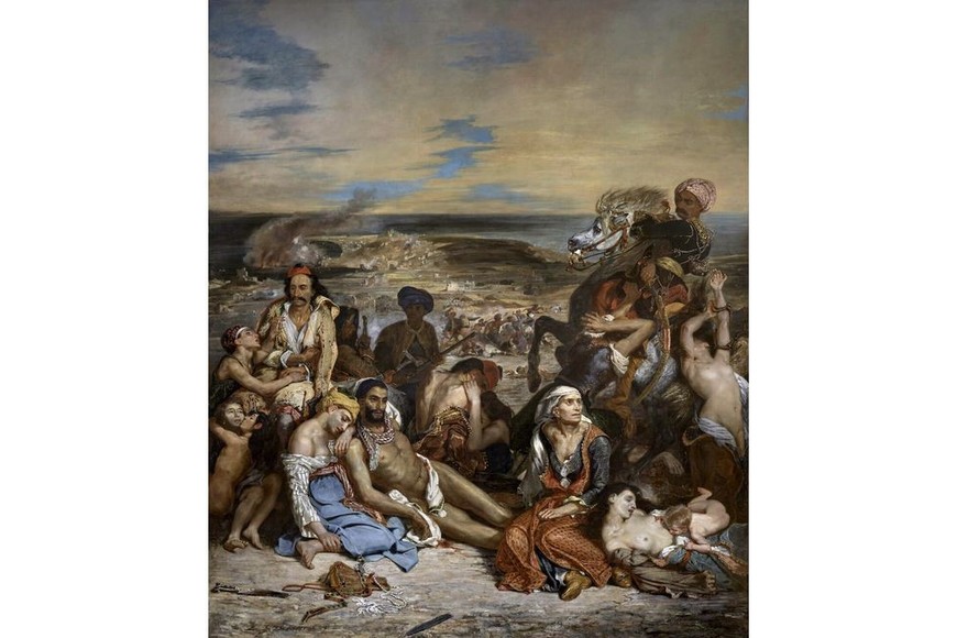 La matanza de Quíos. Foto: Museo del Louvre
