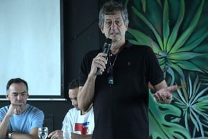 En las instalaciones de un local de la Costanera Este santafesina fue presentada la lista Cultura ASB. Créditos: Guillermo Di Salvatore