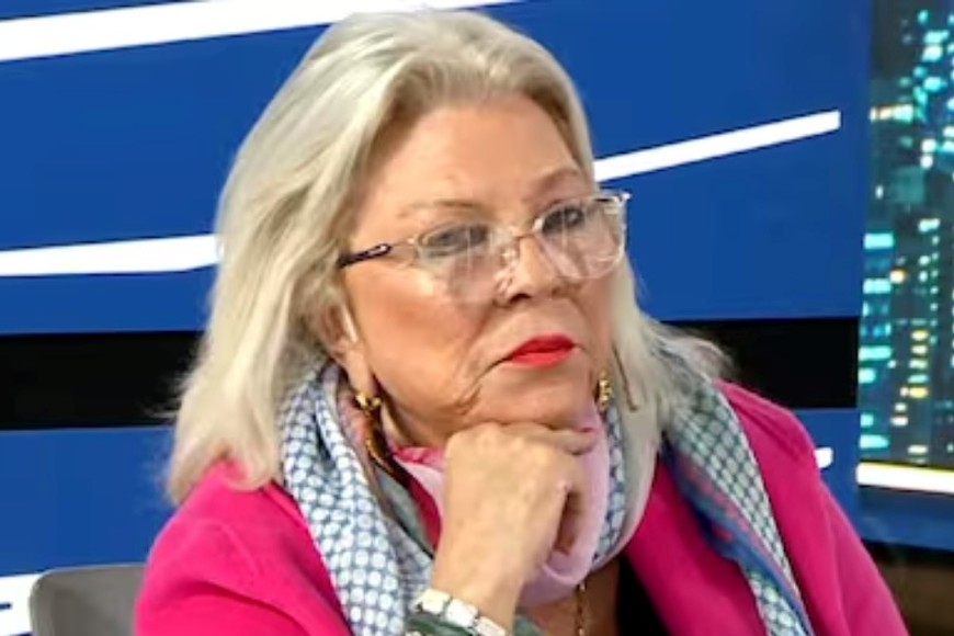 Elisa Carrió este domingo por la noche en La Nación +.