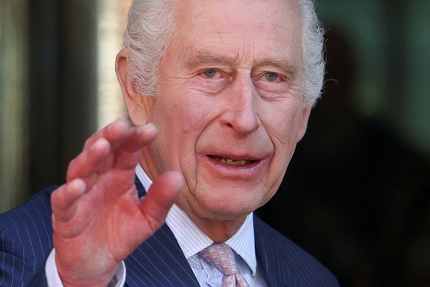 Britain's King Charles visits the University College Hospital Macmillan Cancer Centre in London, Britain, April 30, 2024. REUTERS/Hollie Adams