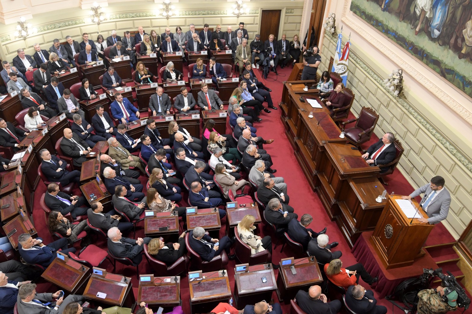 El gobernador Maximiliano Pullaro inauguró el período de sesiones ordinarias de la Legislatura.