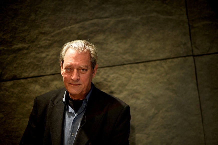 FILE PHOTO: U.S. author Paul Auster poses before the presentation of the Spanish translation of his latest novel 4 3 2 1 in Bilbao, Spain, September 6, 2017. REUTERS/Vincent West/File Photo