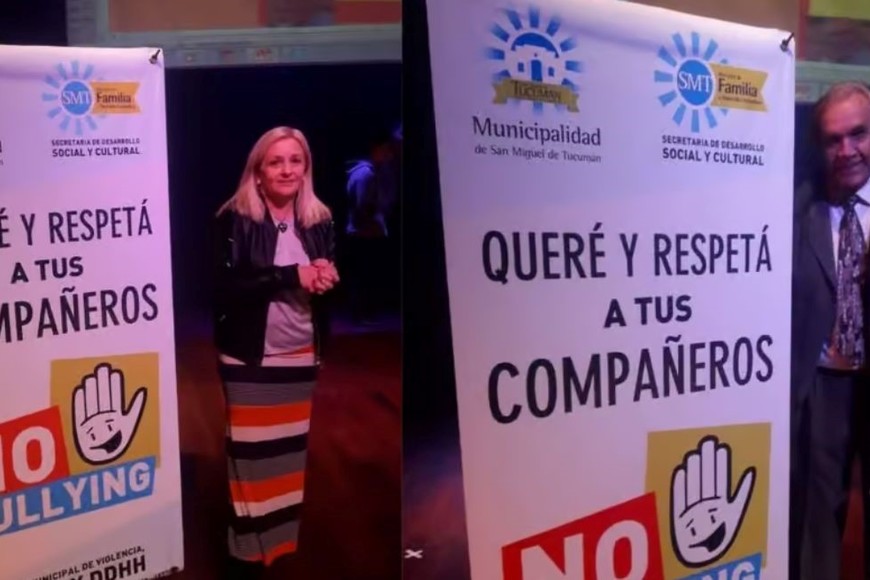 Claudia Alzogaray y Carlos Mena, dos referentes del Programa Nacional contra el Bullying León.