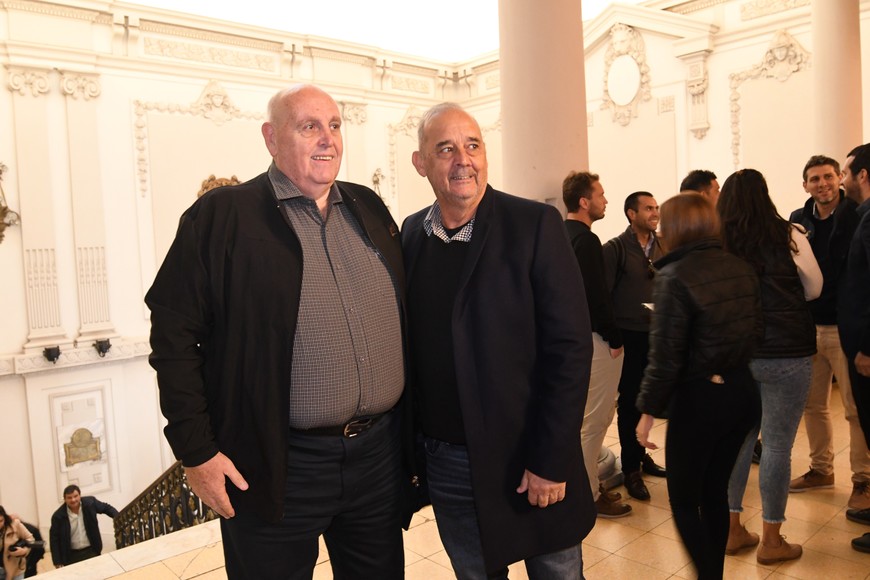 Luis Spahn junto a Raúl Fernández. Crédito: Mauricio Garín.