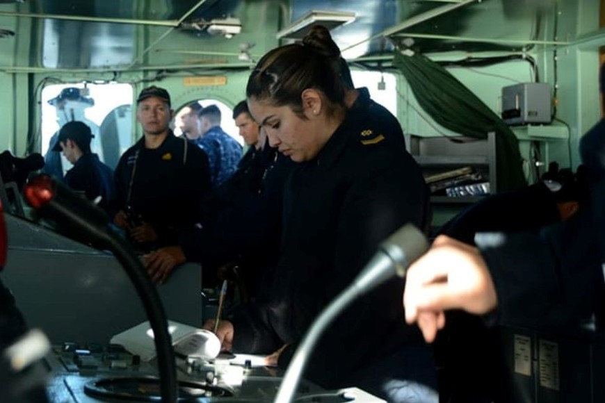 Unidades navales francesas y argentinas realizaron ejercicios de interoperabilidad en aguas argentinas.