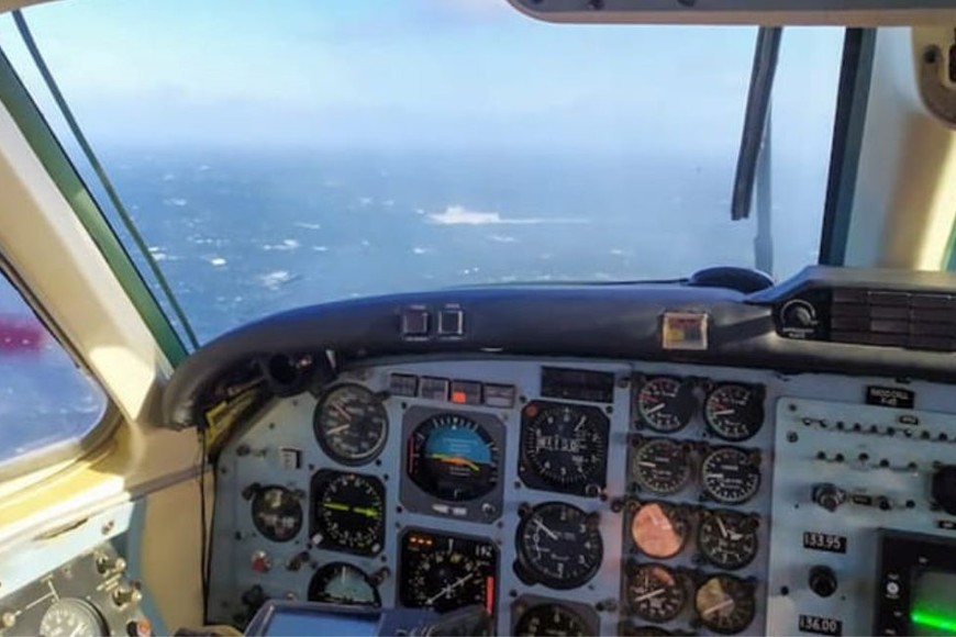 La Marina Nacional de Francia y Armada Argentina realizan ejercicio conjunto en el Mar Argentino.