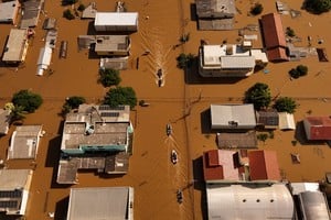 Vista aérea de un barrio en la ciudad de Rio Grande este domingo. Reuters
