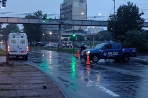 La moto que protagonizó el siniestro. Crédito: El Litoral