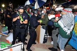 Protestas en Los Angeles el jueves 2 de mayo. Crédito: David Swanson/Reuters