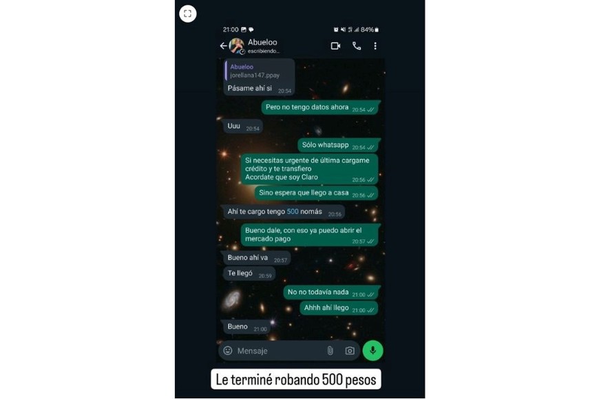 La secuencia donde un joven terminó sacándole plata al delincuente