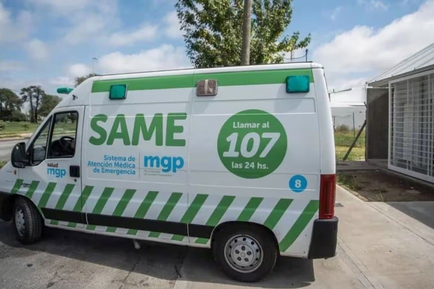 El Sistema de Atención Médica de Emergencia (SAME) llego rápido, pero no pudo salvarle la vida