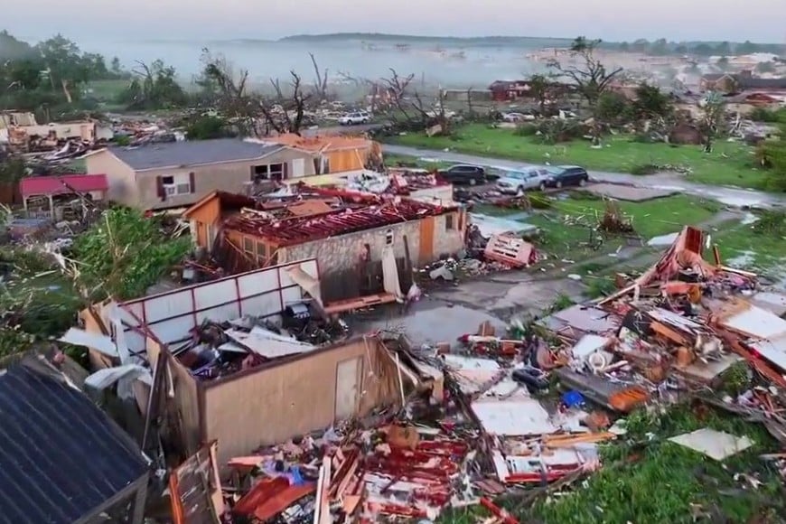 Los tornados arrasaron con distintas ciudades y pueblos de Oklahoma