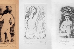 Algunas de las obras de Veroni, que dan cuenta de su mirada sensible y su dominio técnico. Foto: Galería Mar Dulce