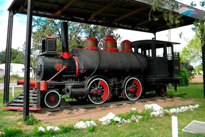La locomotora Gualeguay en su ciudad natal